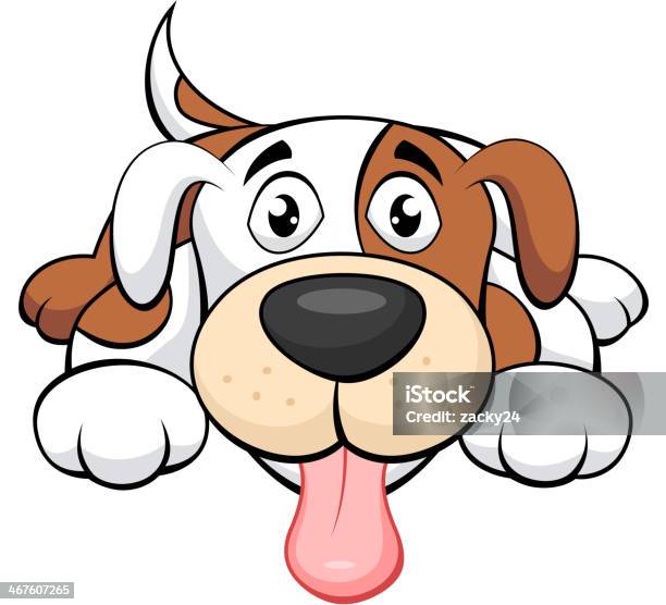 Cute Dog Cartoon Stock Illustration - Download Image Now - Animal, Animal Hair, Animal Mouth