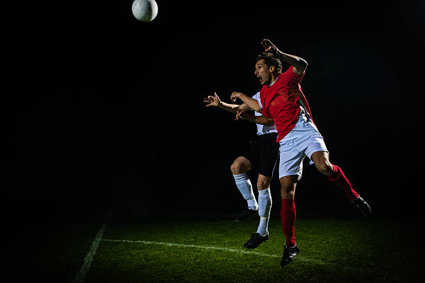 istock Soccer Player Heading The Ball 467611100