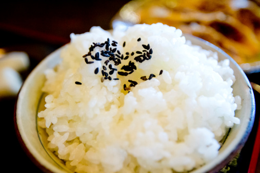 Japan rice with black sesame