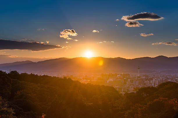 istock Sun set at kyoto 467613823