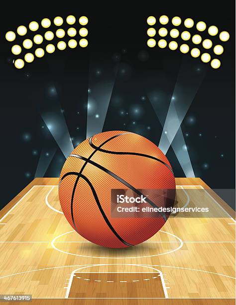 Ilustración de Vector Cancha De Básquetbol y más Vectores Libres de Derechos de Baloncesto - Baloncesto, Pelota de baloncesto, Pistas