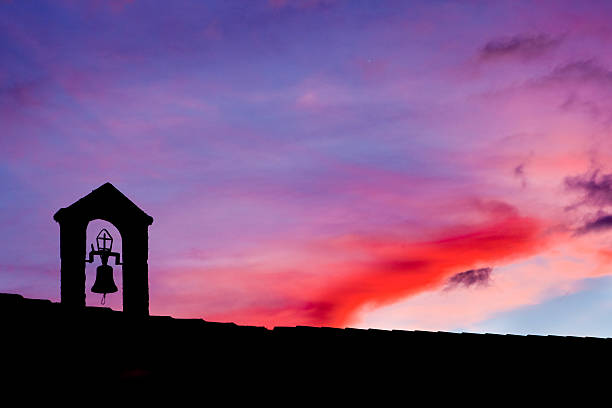 istock silhouette of Old belfry 467614958