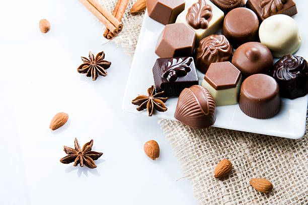 istock Luxury sweet chocolate pralines 467616893