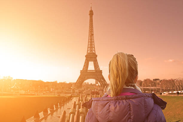 istock Watching at Paris city scape at sunset. 467618242