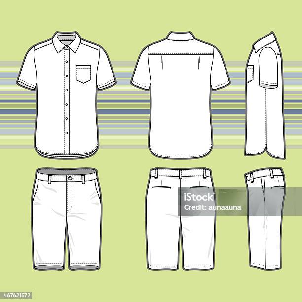Mens Clothing Set Stock Illustration - Download Image Now - 2015, Breeches, Clothing