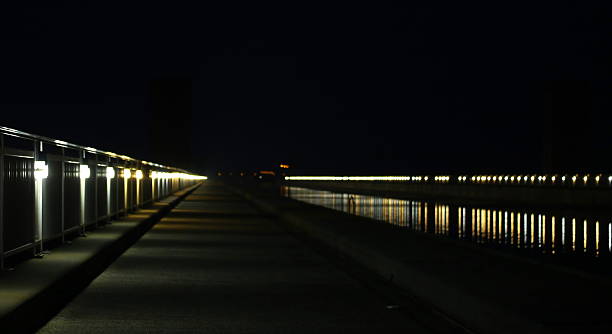 istock Row Of Lights On River 467621888