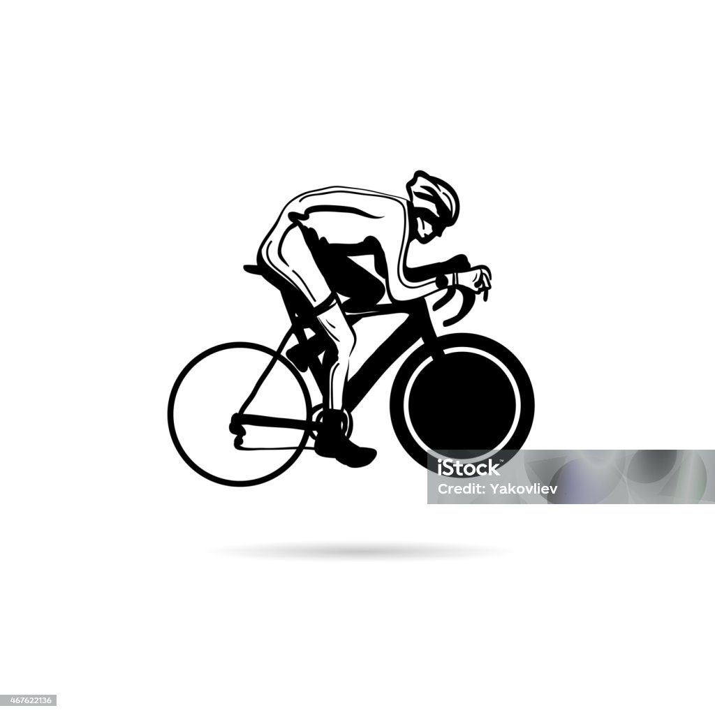 Abstract Cycling Vector Cyclist Abstract Lines Vector Design Concept Stock Illustration ...