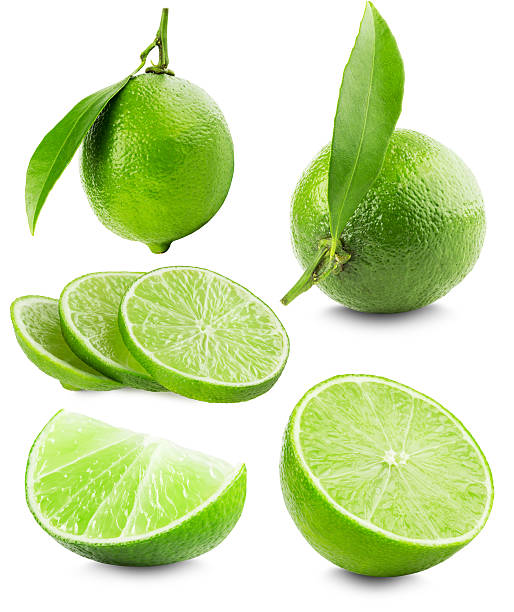 istock set of limes isolated on the white background 467622138
