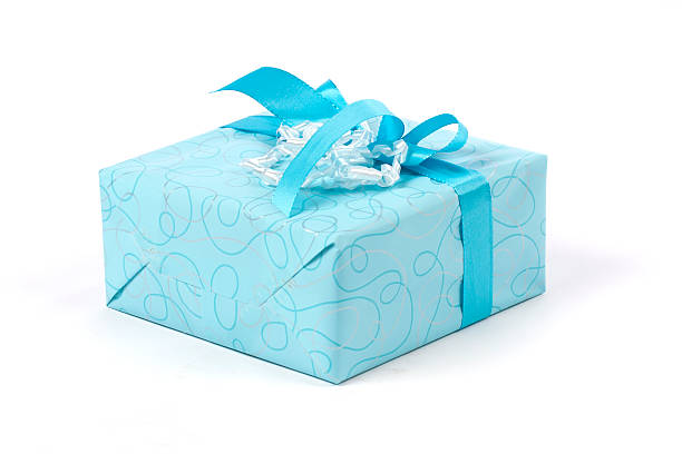 gift Package on white background schenken stock pictures, royalty-free photos & images