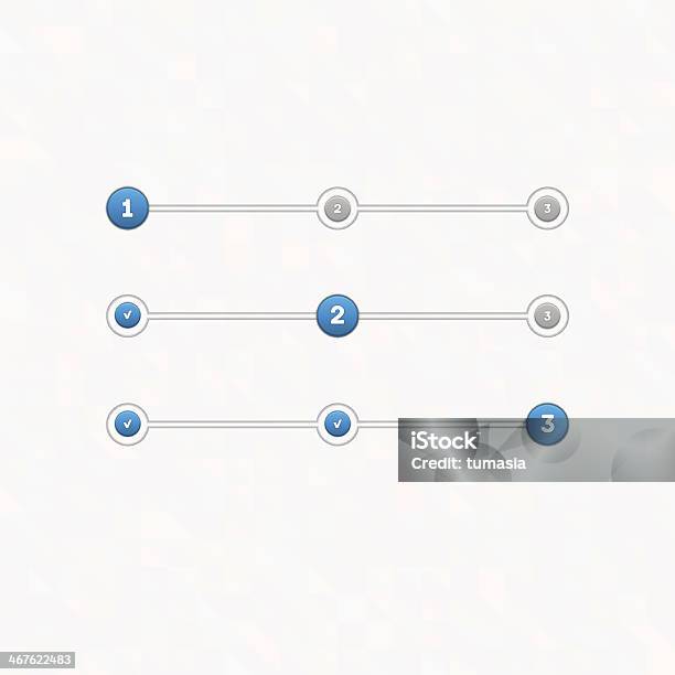 Visual Step Bars Vector Set Of Step Progress Bar Stock Illustration - Download Image Now ...