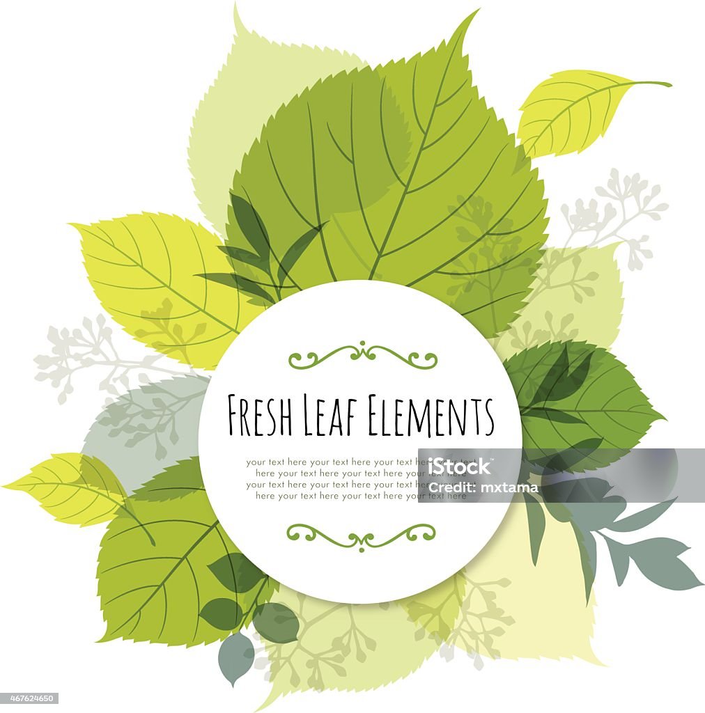 Modern Leaf Design with Copyspace Modern leaf design with copy space. EPS10 file contains transparencies. Hi res jpeg included, global colors used. Scroll down to see more of my illustrations. Leaf stock vector
