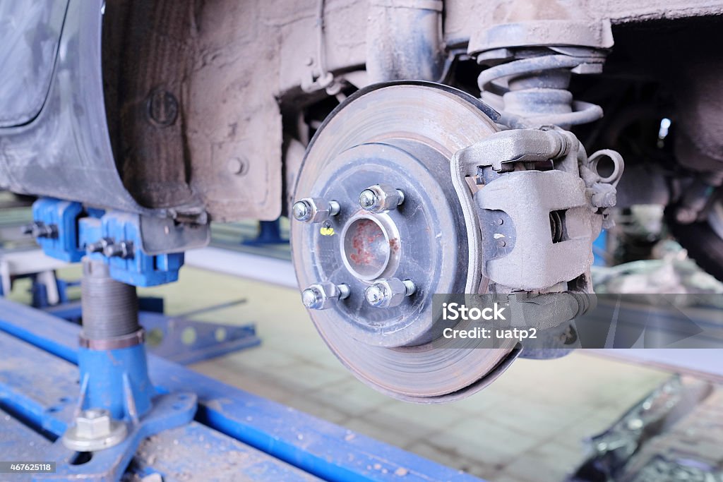 Body repair Brake disk and caliper assembly 2015 Stock Photo