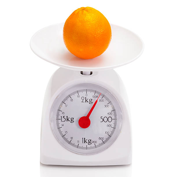 istock Healthy food on balance scale 467626753