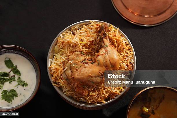 Hyderabadi Biryani A Popular Chicken Or Mutton Dish Stock Photo - Download Image Now