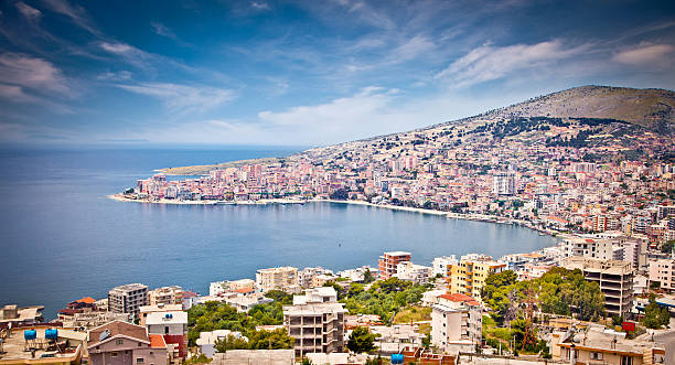 istock Panoramic view on Sarande city, Albania. 467634428