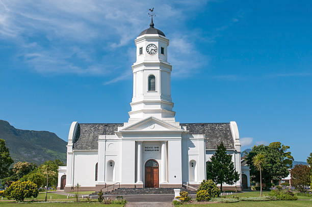 Dutch Reformed Mother Church in George George, South Africa - January 4, 2015: Dutch Reformed Mother Church in George, inaugurated 1842 george south africa stock pictures, royalty-free photos & images