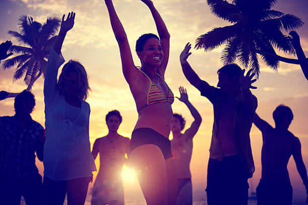 istock People Celebration Beach Party Summer Holiday Vacation Concept 467638336