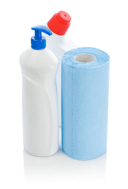 istock two cleaners and paper towel 467639058