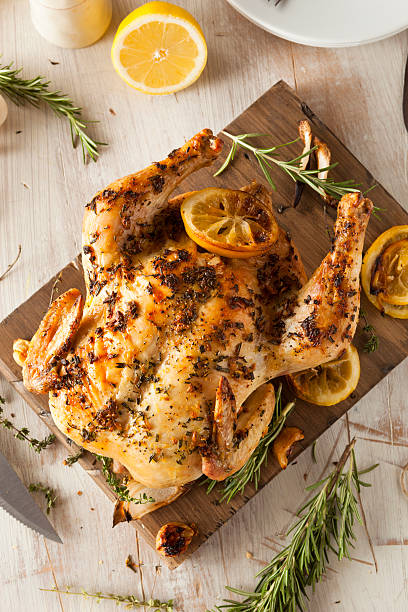 istock Homemade Lemon and Herb Whole Chicken 467639230