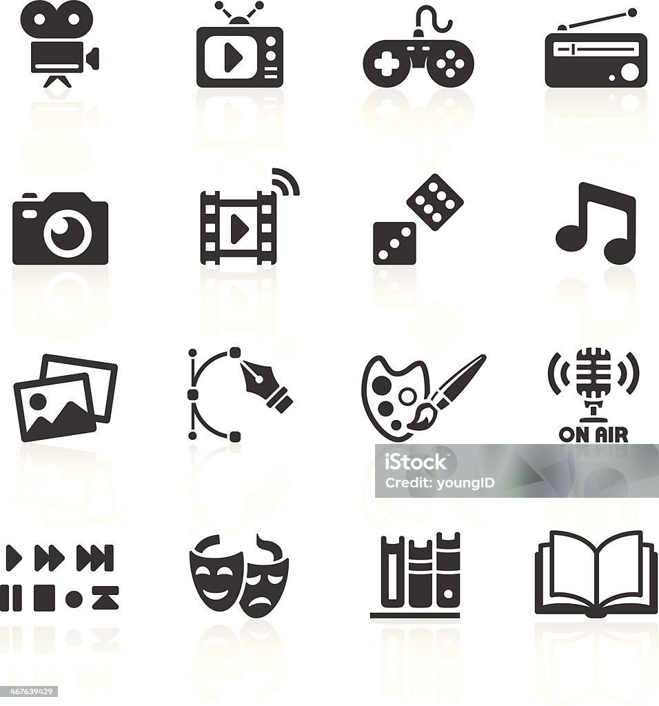 Media Web Icons Media & Web Icons. Layered & grouped for ease of use. Download includes EPS 8, EPS 10 and high resolution JPEG & PNG files. Icon Symbol stock vector