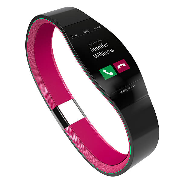 istock Wearable Mobile Device Showing Incoming Phone Call 467639578