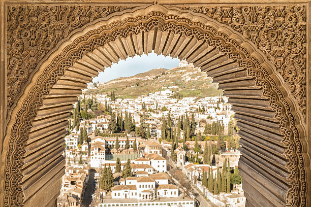 alhambra - granada spanien stock-fotos und bilder