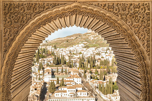 Alhambra Archway in the Alhamra granada stock pictures, royalty-free photos & images