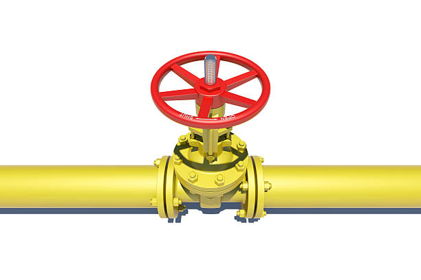 istock Highly detailed three-dimensional model valves and pipes 467639902