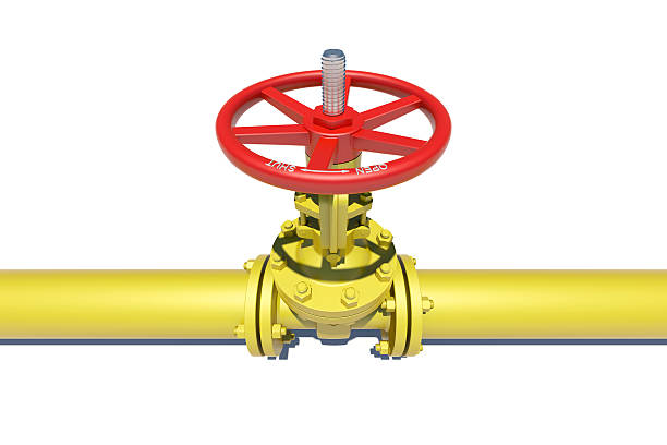 istock Highly detailed three-dimensional model valves and pipes 467639908