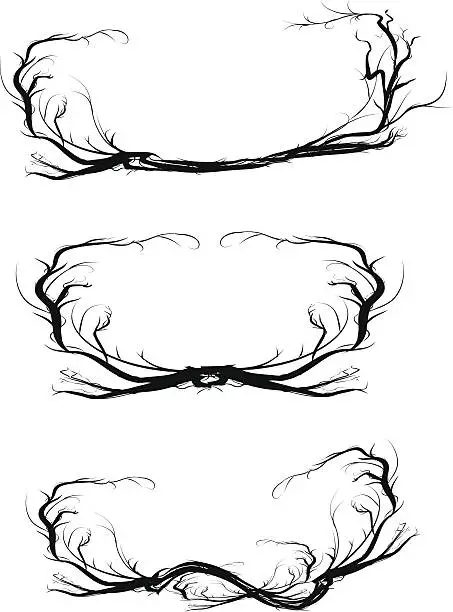 Vector illustration of Thorns frame