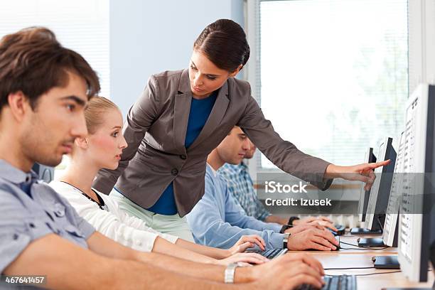 Computer Course Stock Photo - Download Image Now - 30-39 Years, Adult, Adult Student