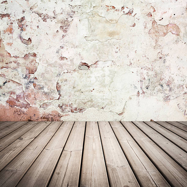 istock Empty grunge interior background with wooden floor 467641749