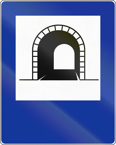 Official Polish traffic sign: tunnel