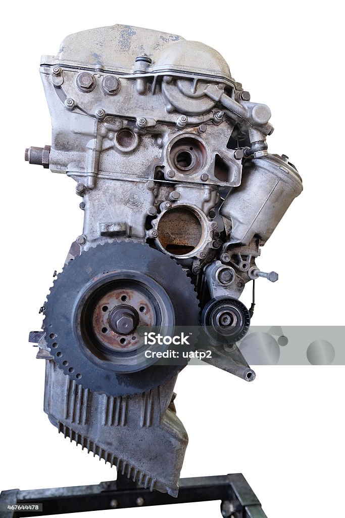 engine disassembled the engine 2015 Stock Photo