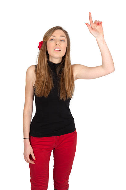 istock Beautiful woman doing different expressions in different sets of clothes 467647088
