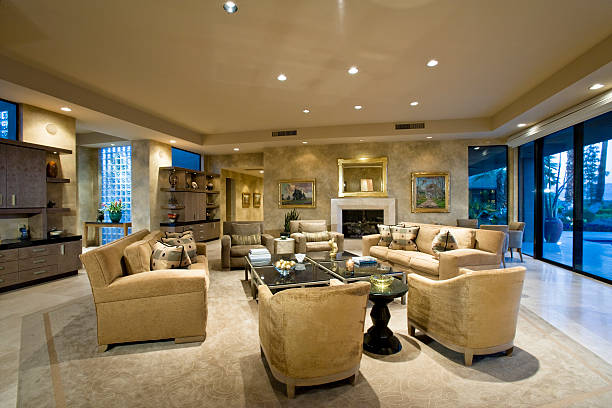 istock Spacious Living Room In House 467648038