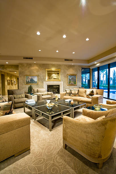istock Spacious Living Room In House 467648040