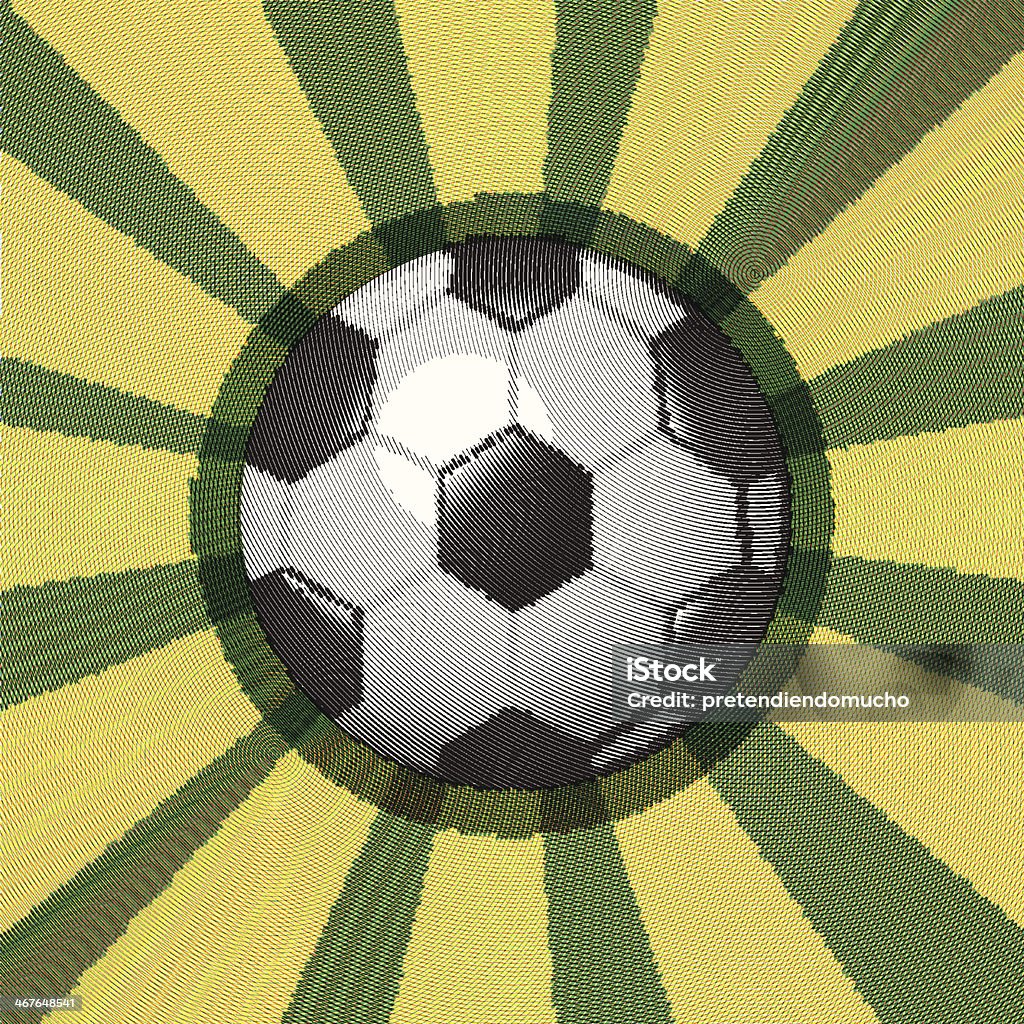 Pelota de fútbol - arte vectorial de 2014 libre de derechos