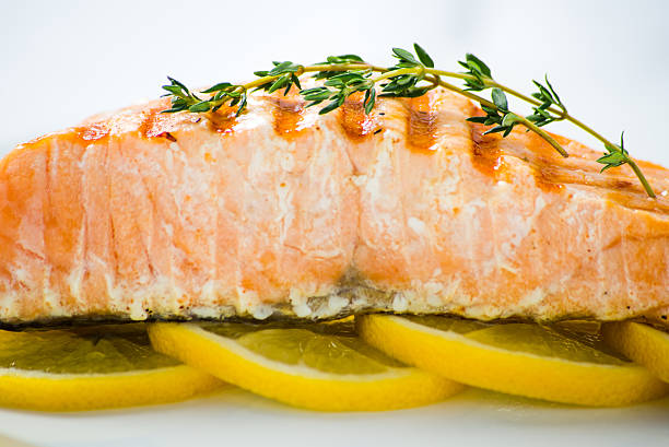 istock Fresh portion of Organic Salmon grilled 467648584