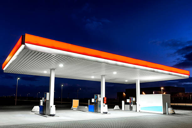 istock Retail Gasoline Station at night 467648966