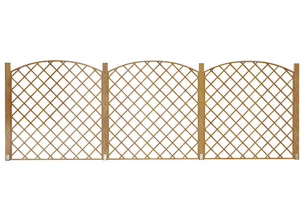 istock wooden fence isolated on white background 467649610