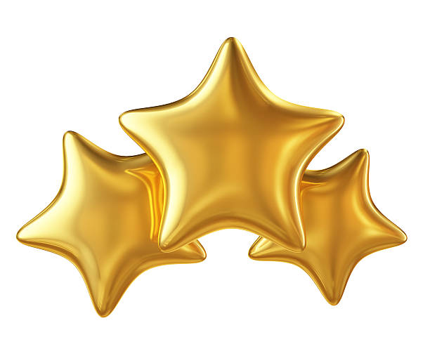 istock three golden stars hierarchy isolated on white 467652090