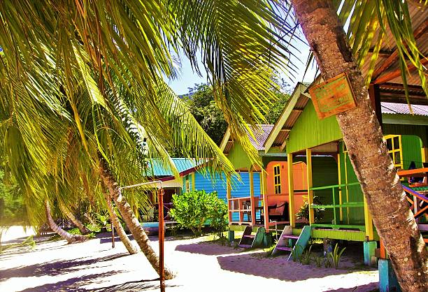istock Bungalow on a beach in Tioman Island 467653787