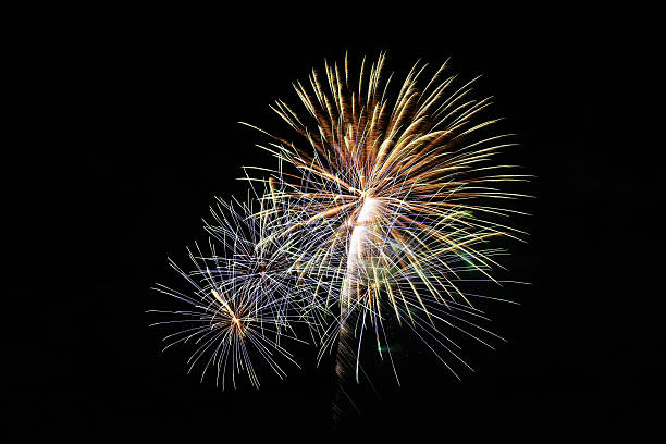 istock abstract Colorful fireworks with various colors on dark night backgrounds 467655086