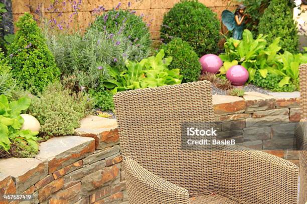 Garden Terrasse Stockfoto und mehr Bilder von Buchsbaum - Buchsbaum, Hausgarten, Dekoration