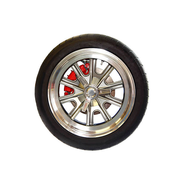istock Racing Tire on Magnesium Wheel Isolated on White 467657765