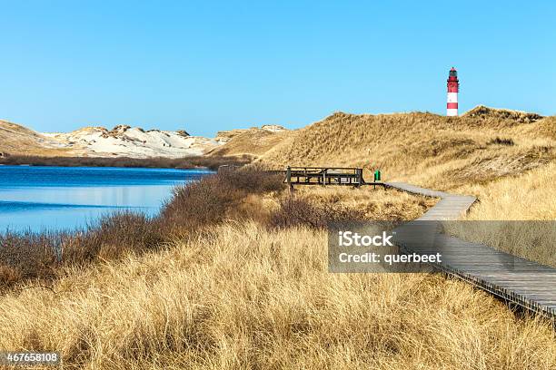 Amrum Mit Lighthouse Stockfoto und mehr Bilder von 2015 - 2015, Außenaufnahme von Gebäuden, Bauwerk