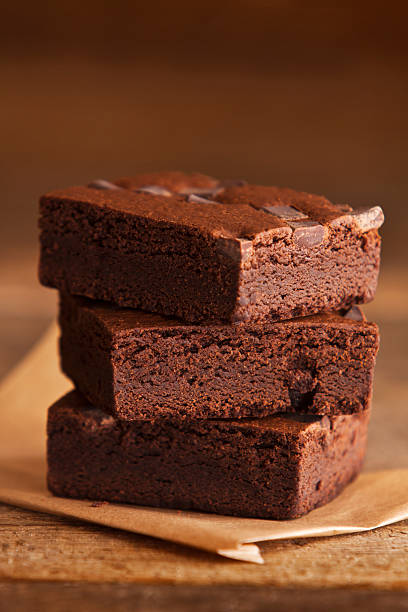 istock Stack of Brownies on Wood 467658338