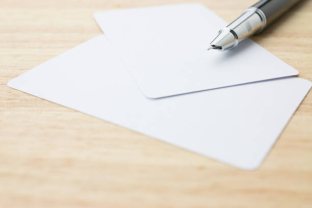 istock Blank business card and pen 467659072