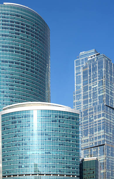 istock Skyscrapers in office business cluster 467663992